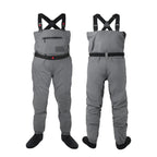 Dikasun Stocking Foot Chest Waders 4-Layer Breathable Fly Fishing Men Women