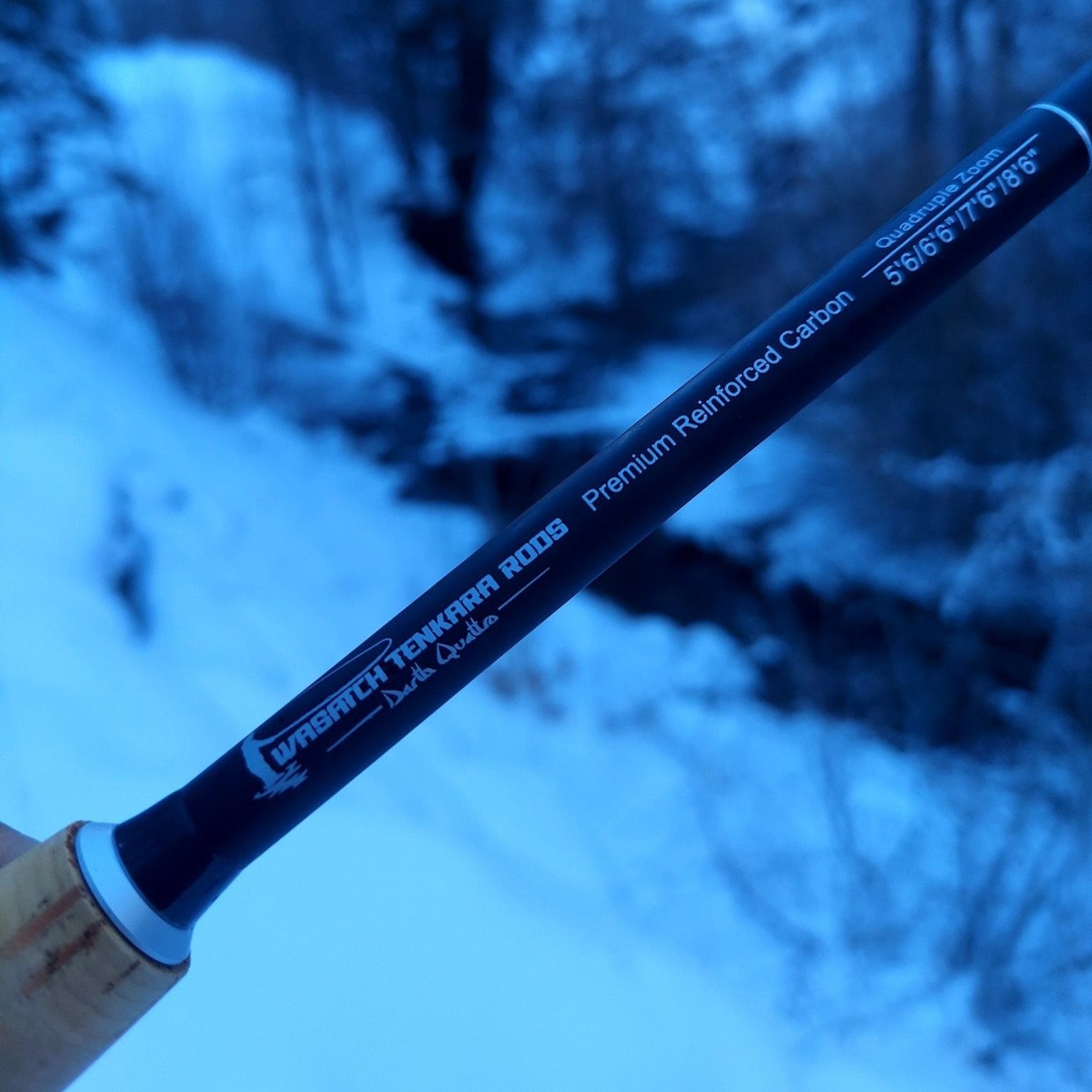 Wasatch Darth Quattro Tenkara Rod 5:5 6:4 Action 1.8 oz Carbon Fiber w/ Rod Tube