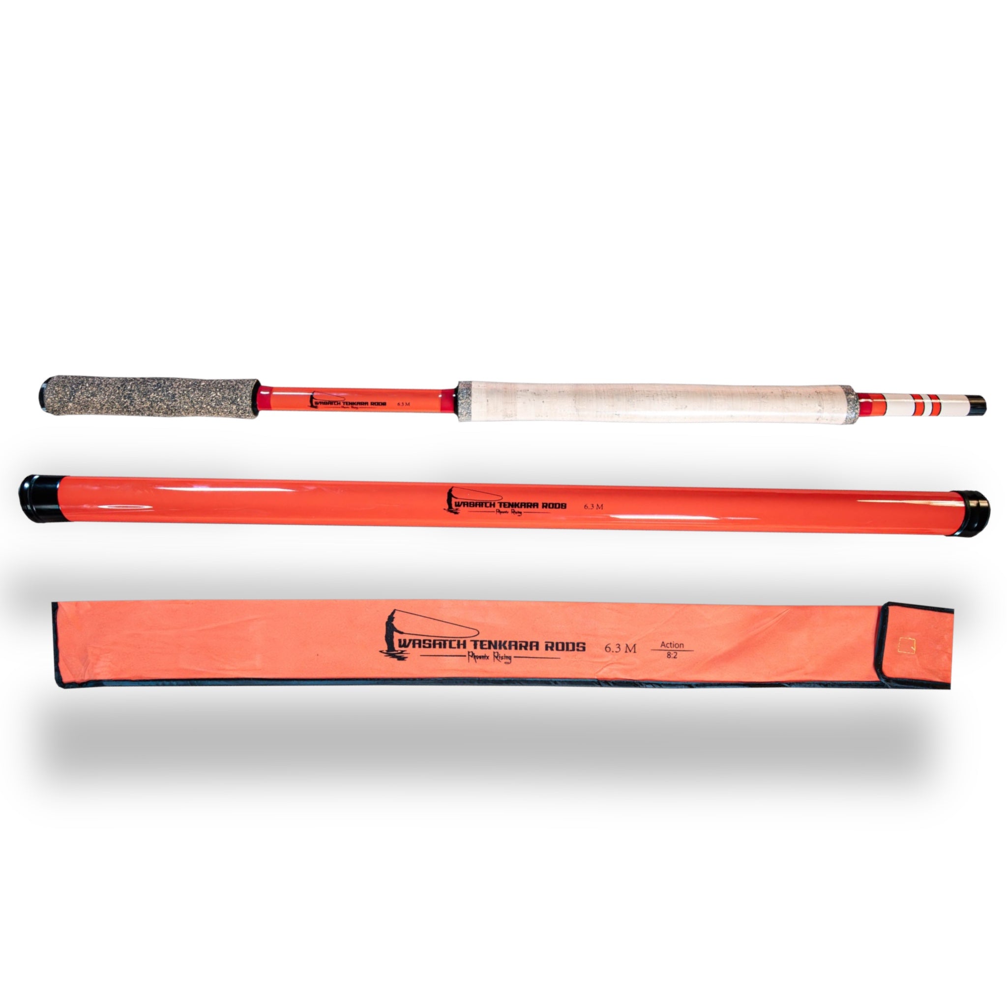 Wasatch Phoenix Rising 20'2" 8:2 Action Tenkara Rod w/ Rod Tube