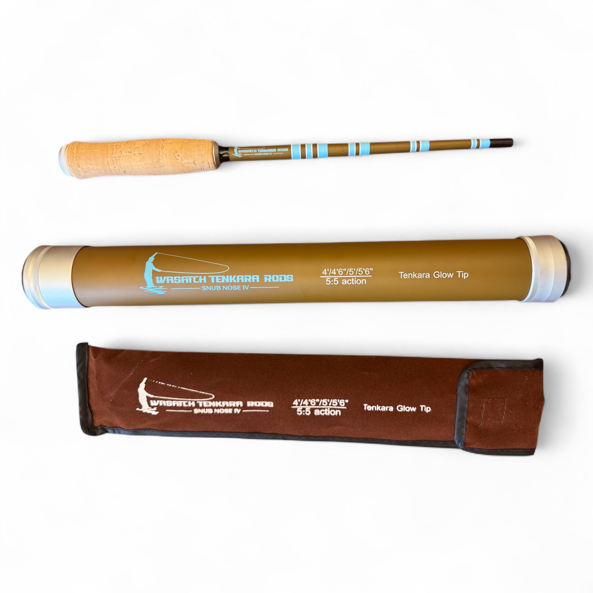 Wasatch Snub Nose IV 4-Zoom Tenkara Rod 4'0"-5'6" Ultra-Compact w/ Rod Tube