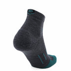 GRIP6 3 Pack Merino Wool 1/4 Crew Running Socks Runweight Blue USA Made