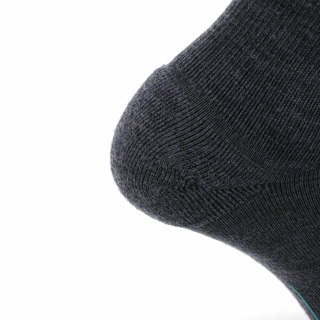 GRIP6 3 Pack Merino Wool 1/4 Crew Running Socks Runweight Blue USA Made