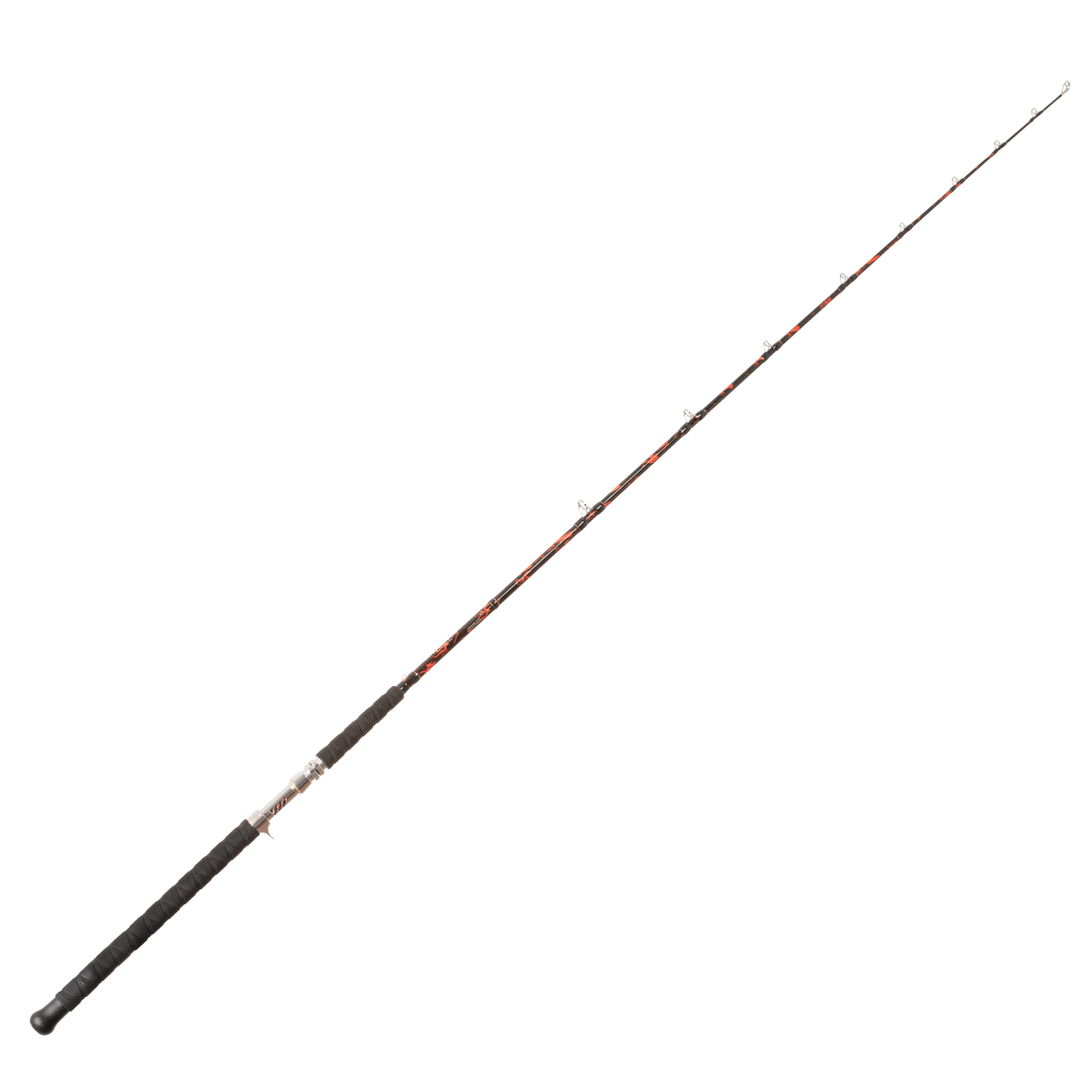 Catfish Pro Black Dragon Fire 7'6" Glow Casting Rod