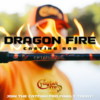 Catfish Pro Black Dragon Fire 7'6" Glow Casting Rod