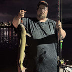 Catfish Pro Black Dragon Fire 7'6" Glow Casting Rod