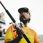 Catfish Pro Black Dragon Fire 7'6" Glow Casting Rod