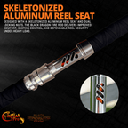 Catfish Pro Black Dragon Fire 7'6" Glow-in-the-Dark Spinning Rod