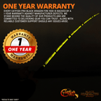 Catfish Pro Black Dragon Fire 7'6" Glow-in-the-Dark Spinning Rod
