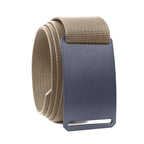 GRIP6 Blue Steel Belt 1.5" Nylon Web Minimalist Adjustable No Holes USA