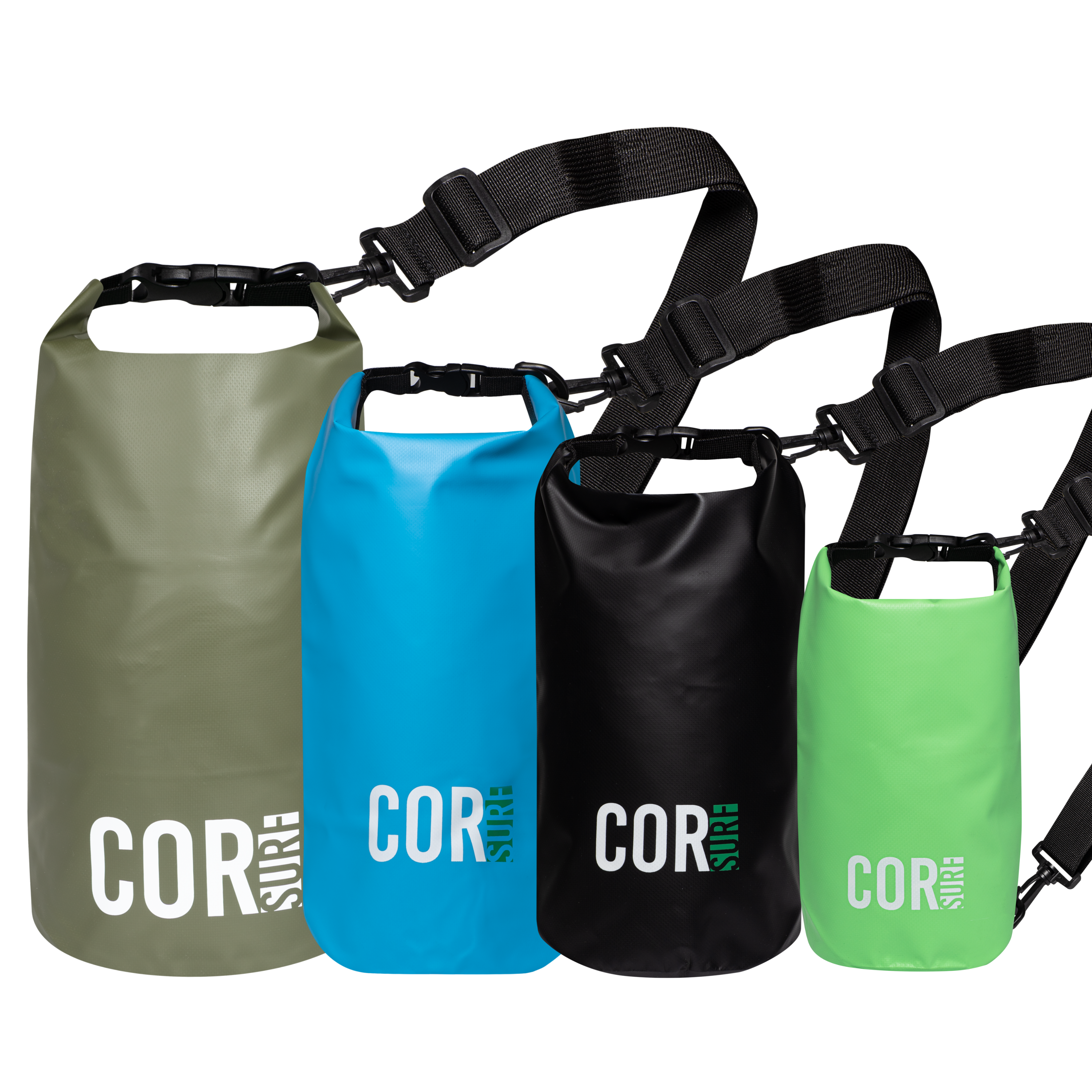 COR Surf Waterproof Dry Bag Set 3L 5L 10L 15L Ripstop Camping