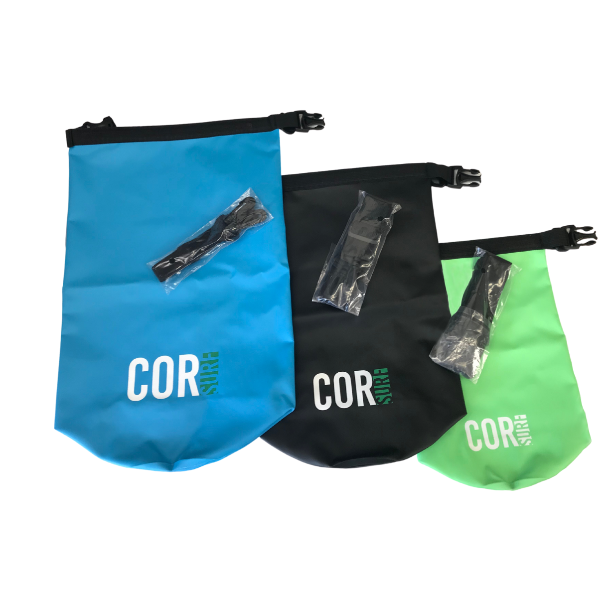 COR Surf Waterproof Dry Bag Set 3L 5L 10L 15L Ripstop Camping