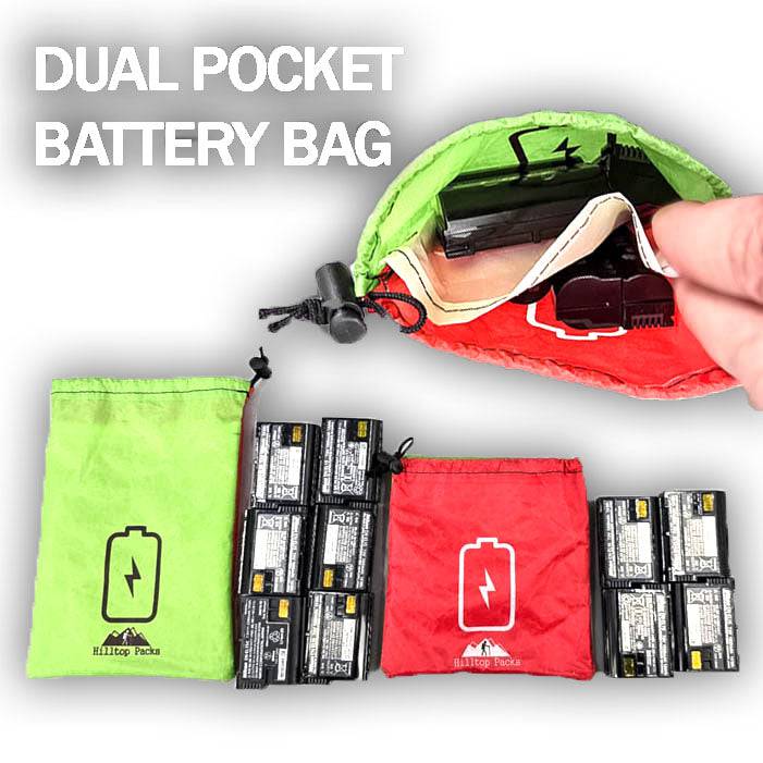 Hilltop Packs Dual Pocket Battery Bag Ultralight D50T Backpacking USA