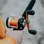Catfish Pro Round Baitcaster Reel Brass Gears Aluminum 5.3:1 17lbs of Drag