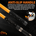 Catfish Pro 7'6" Medium-Heavy Spinning Rod w/ Spinning Reel and Glow-in-Dark Tip
