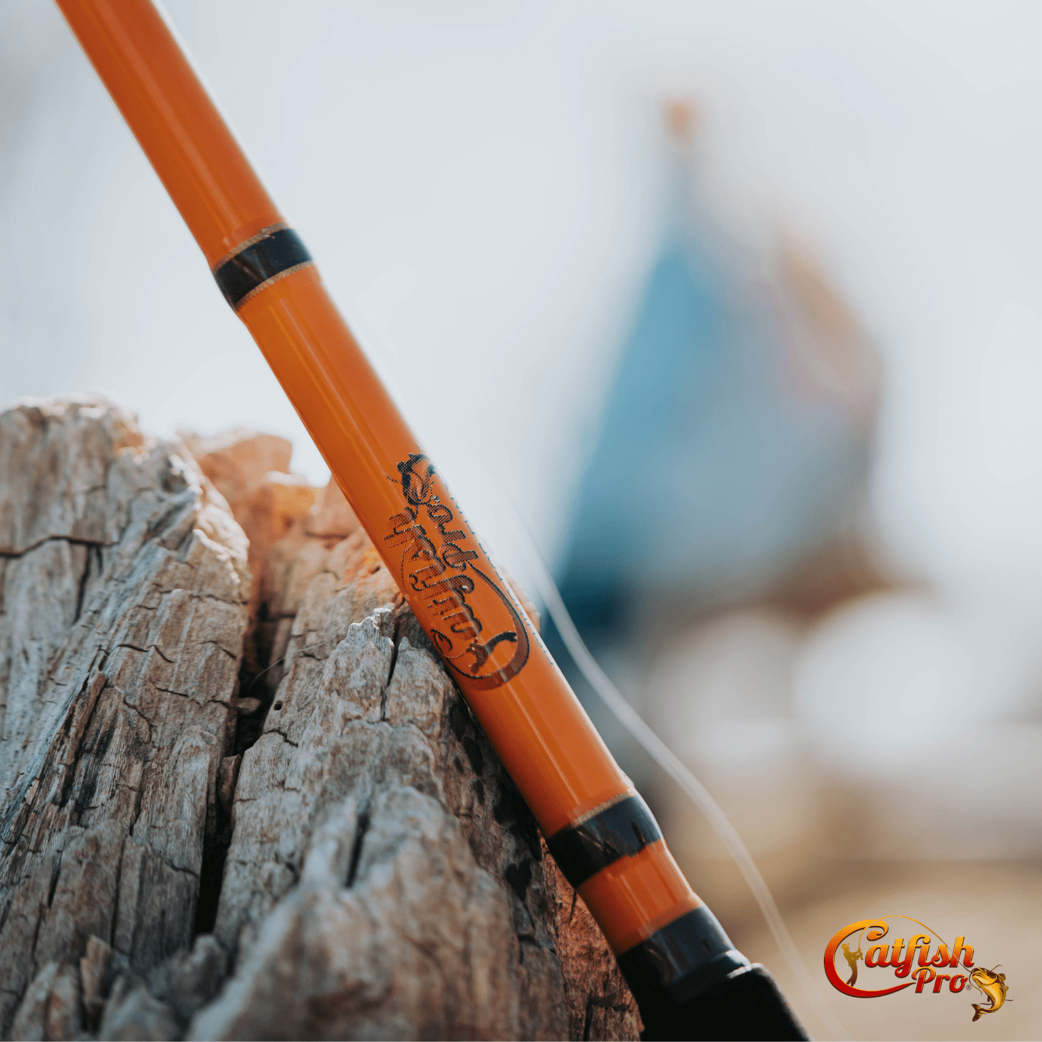 Catfish Pro 7'6" Medium-Heavy Spinning Rod w/ Spinning Reel and Glow-in-Dark Tip