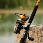 Catfish Pro 7'6" Medium-Heavy Spinning Rod w/ Spinning Reel and Glow-in-Dark Tip