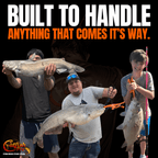 Catfish Pro Ambidextrous Spinning Reel Pre-Spooled 20lb Monofilament