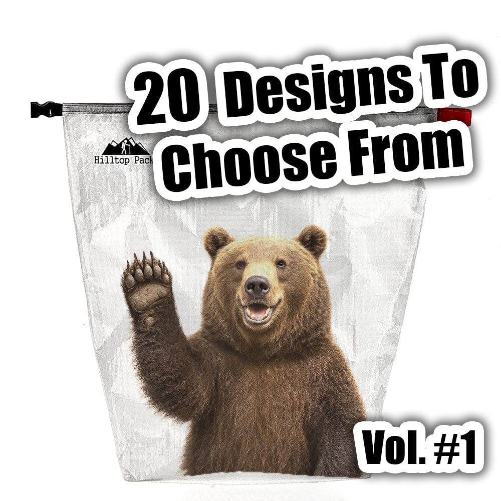 Hilltop Packs Food Bag Fun Prints D50T Ultralight Bear Bag PCT