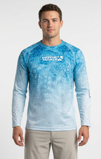 Hook & Tackle Marlin Hex UPF Long Sleeve Performance Fishing Shirt