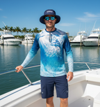 Hook & Tackle Bull Dolphin UPF Moisture-Wicking Performance Fishing Shirt