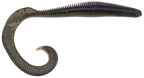 MEGAtail RattleSnake 8 inch Curly Tail Worm Ringed Body Bass Fishing