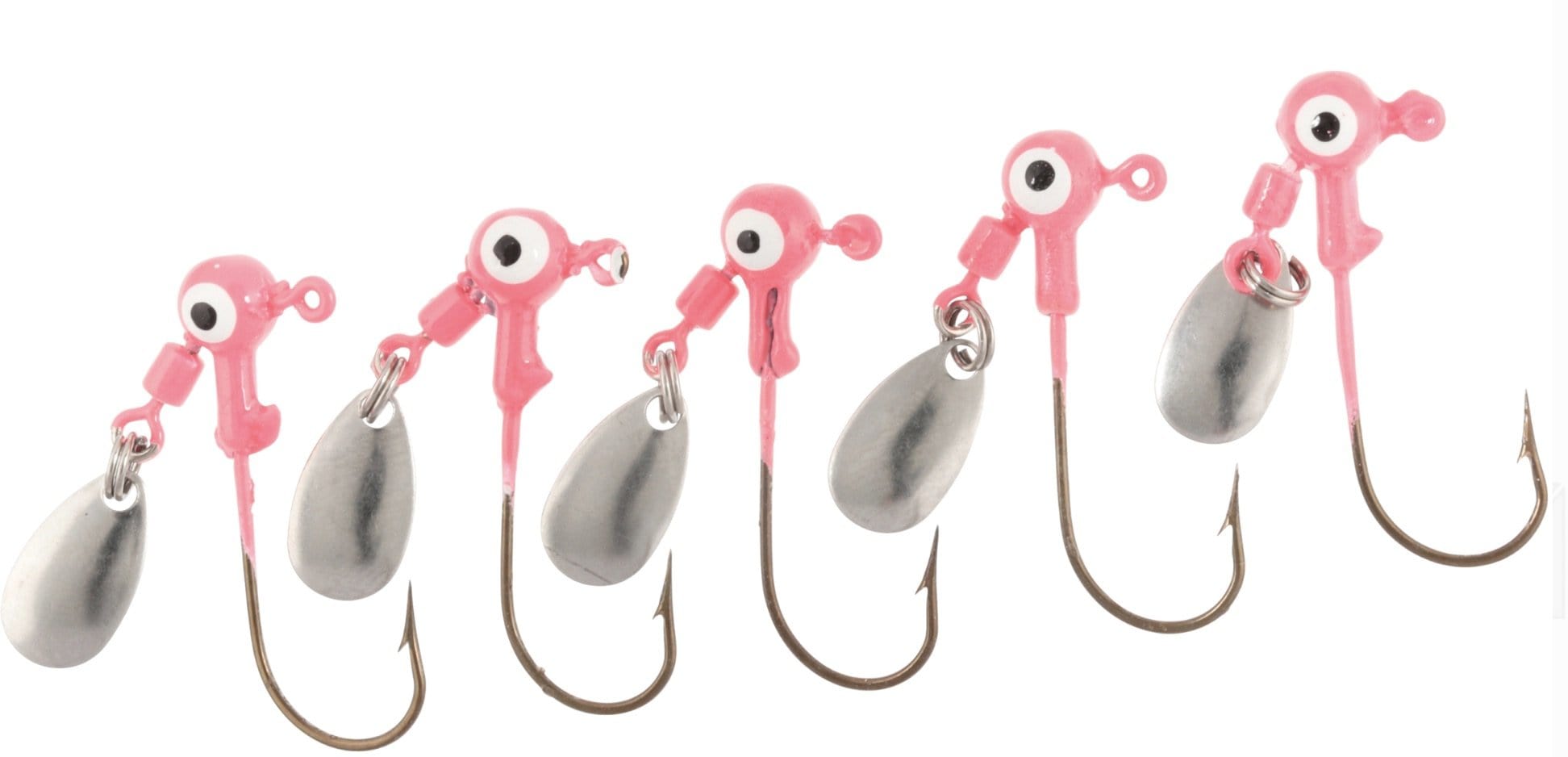 Round Head Spinner Jig Head Bronze Hook 5 Pack Crappie Panfish Bass