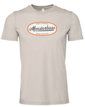 MONSTERBASS Retro Logo Tee 52% Airlume Cotton Bass Fishing Shirt L-XL