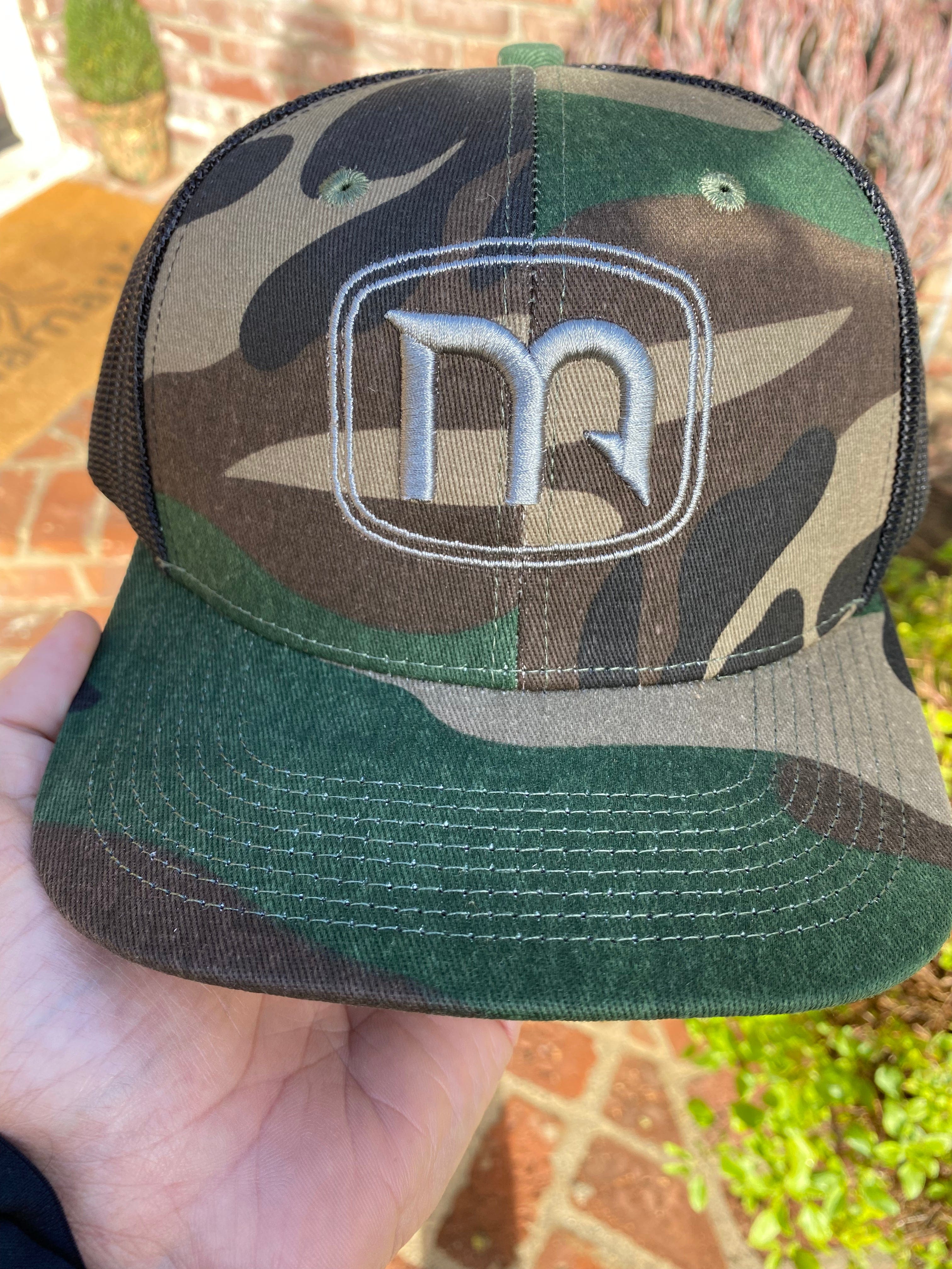 MONSTERBASS Nation Camo Snapback Bass Fishing Hat Bank Boat Kayak