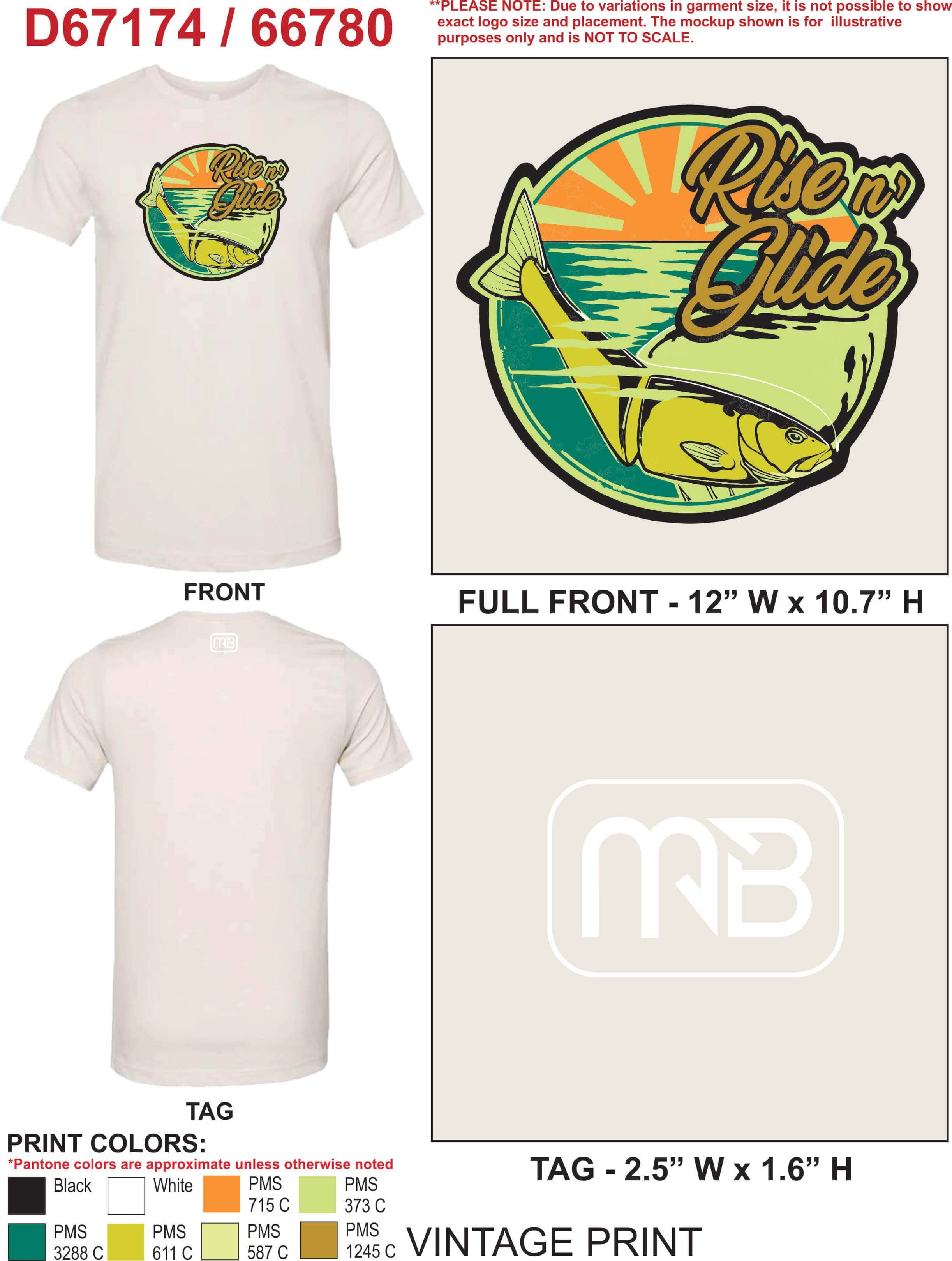 Epic Eric's Rise n' Glide MONSTERBASS Collab Bella Canvas Bass Tee