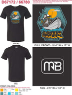 Epic Eric's River Rat MONSTERBASS Collab Bella Canvas Bass Fishing Tee
