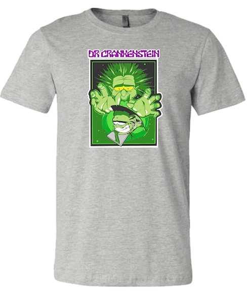 Epic Eric's Dr. Crankenstein MONSTERBASS Collab Bella Canvas Bass Tee