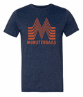 MONSTERBASS Monsterburger Ring Spun Cotton Bass Fishing Graphic Tee