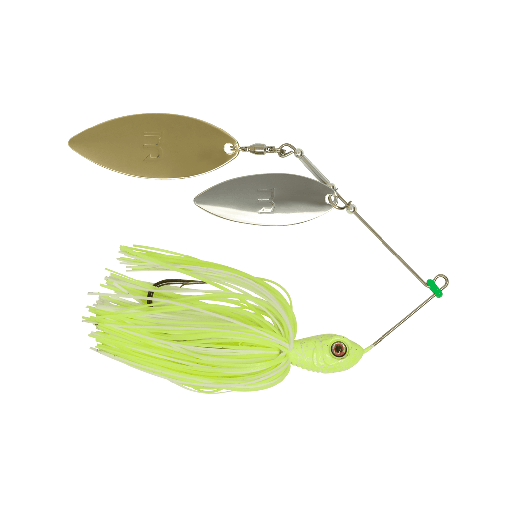 MONSTERBASS Blade Burner Double Willow Spinnerbait 3/8 oz Mustad Hook