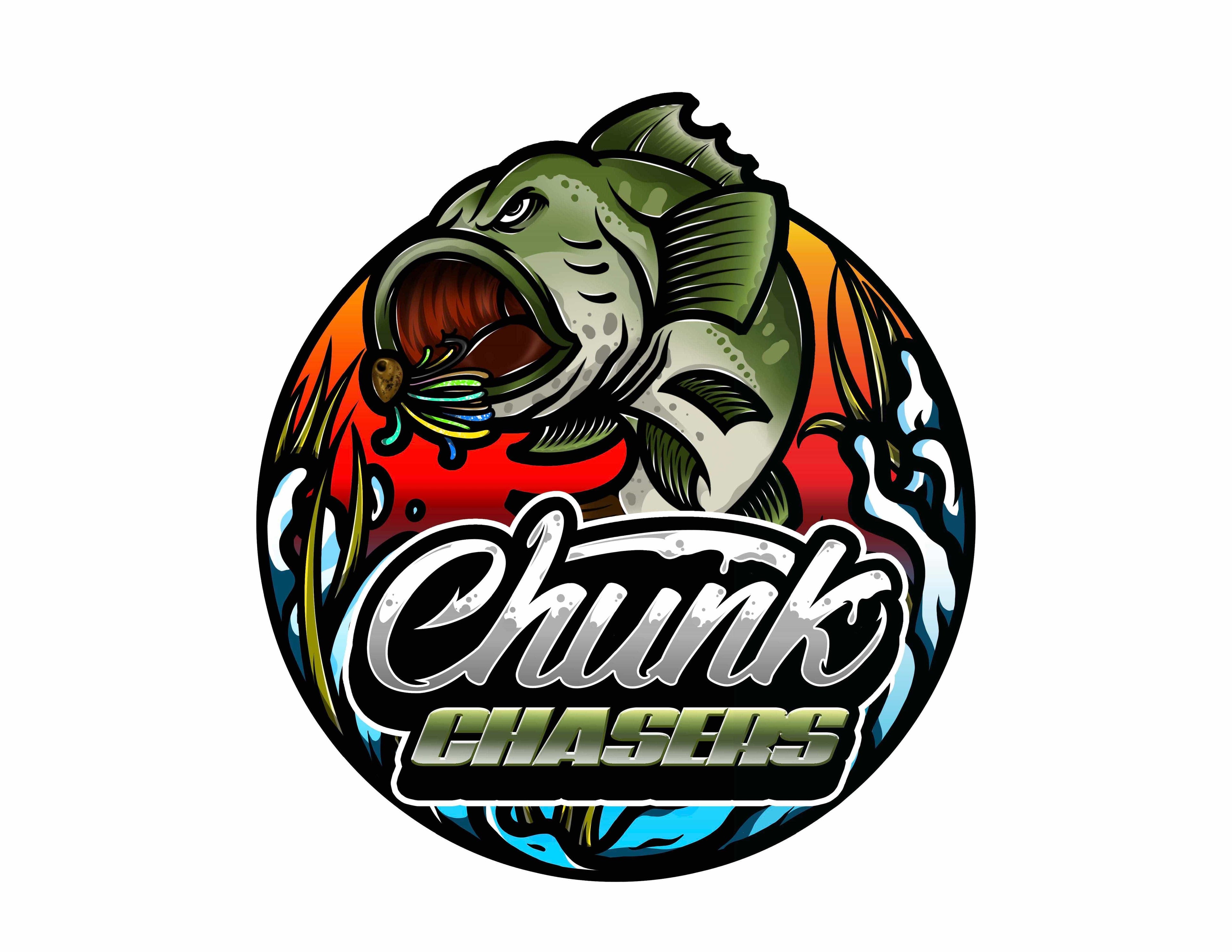 Chunk Chasers MONSTERBASS Bass Fishing Vinyl Waterproof Sticker Decal