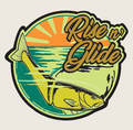 MONSTERBASS Rise and Glide Bass Fishing Vinyl Waterproof Sticker Decal