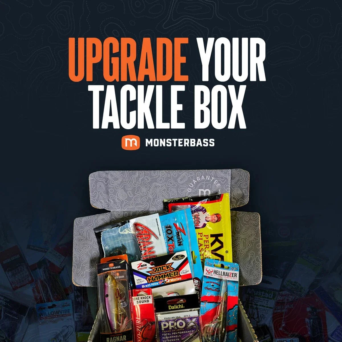MONSTERBASS Mystery Tackle Box 5-12 Seasonal Bass Baits Subscription