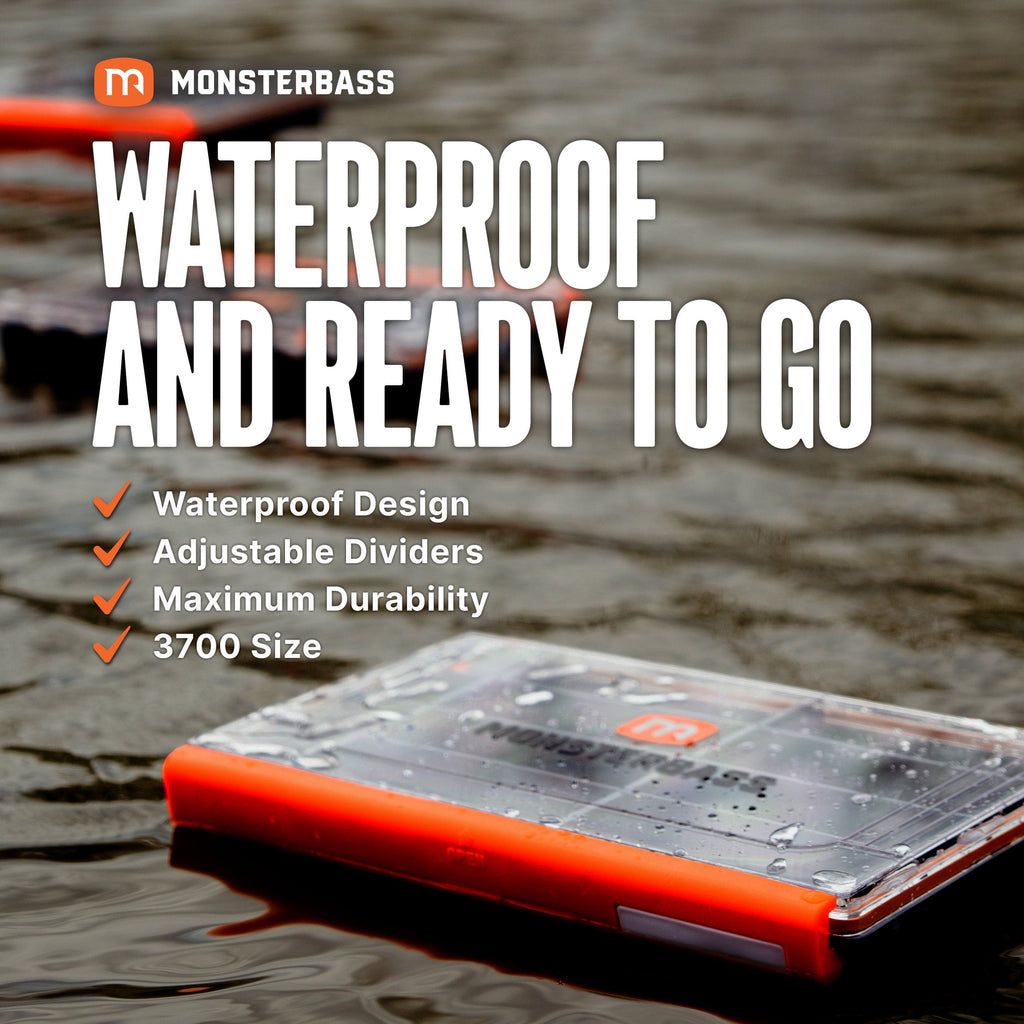 MONSTERBASS Vault 3600 Waterproof Tackle Box Charity Donation Bass