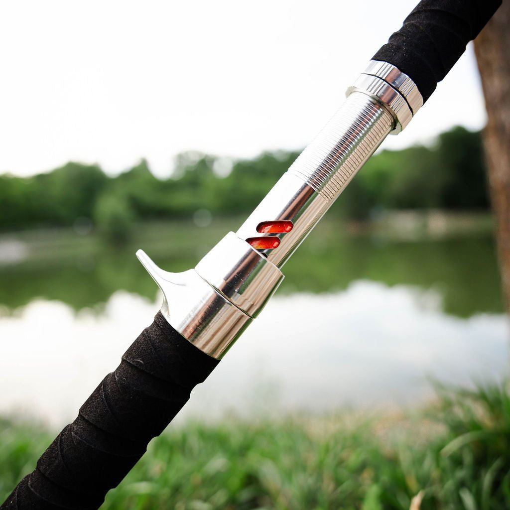 Catfish Pro Orange Dragon Fire 7'6" Glow-in-the-Dark Casting Rod