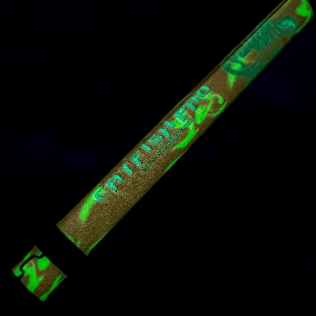 Catfish Pro Orange Dragon Fire 7'6" Glow-in-the-Dark Casting Rod