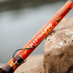 Catfish Pro Orange Dragon Fire 7'6" Glow-in-The-Dark Spinning Rod