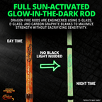 Catfish Pro Orange Dragon Fire 7'6" Glow-in-the-Dark Casting Rod
