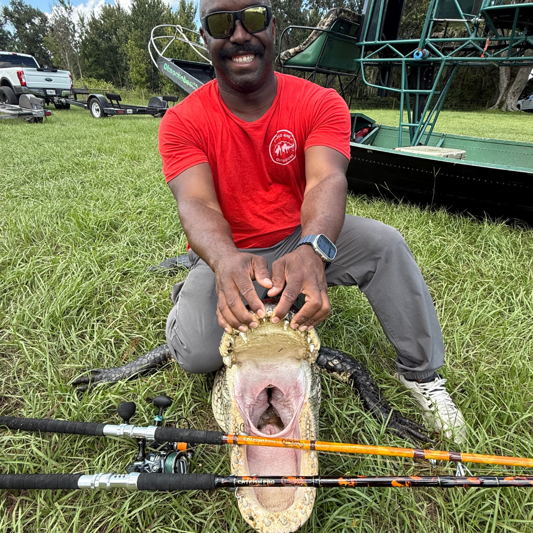 Catfish Pro Orange Dragon Fire 7'6" Glow-in-The-Dark Spinning Rod