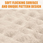 Dikasun Pickup Truck Bed Air Mattress 5.5-5.8ft Beige PVC Flocking