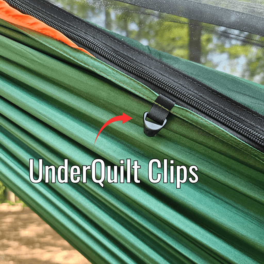 REM Hammock 11ft with Integrated Bug Net, Straps, Ridgeline, and Organizer