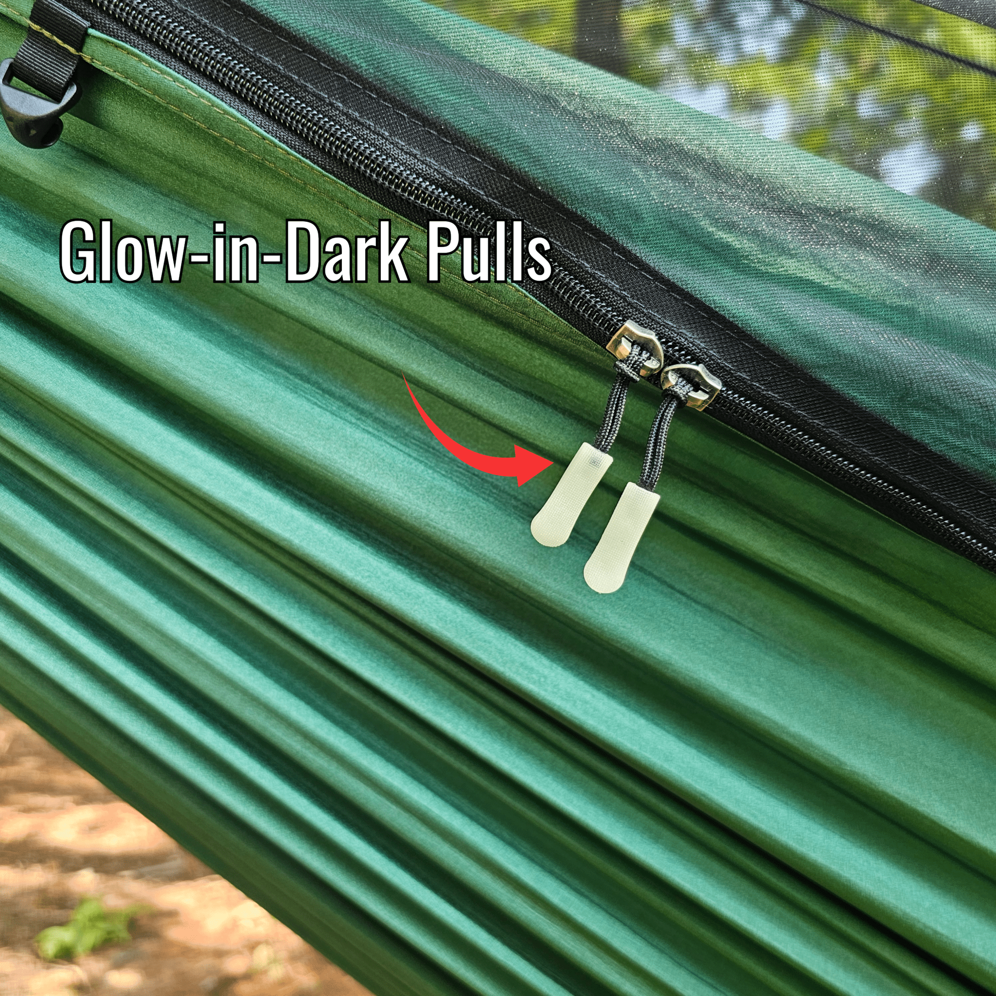 REM Hammock 11ft with Integrated Bug Net, Straps, Ridgeline, and Organizer