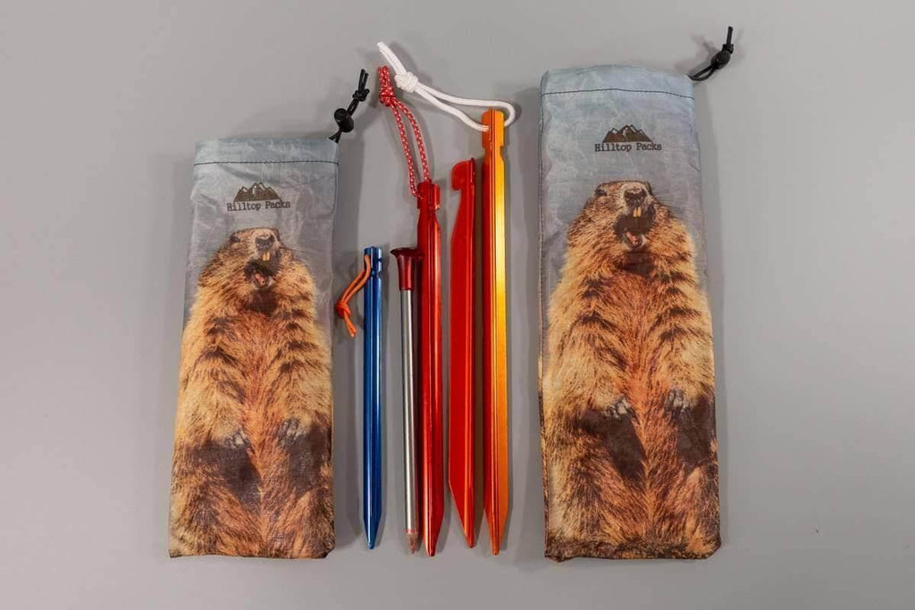 Hilltop Packs Tent Stake Stuff Sack Funny Prints D50T Ultralight USA