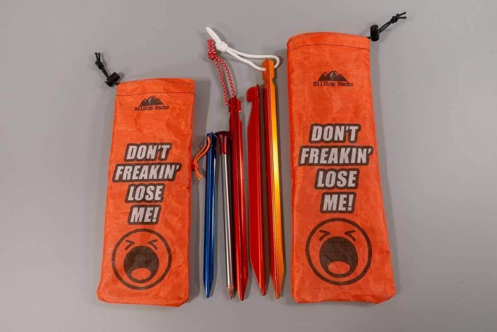 Hilltop Packs Tent Stake Stuff Sack Funny Prints D50T Ultralight USA