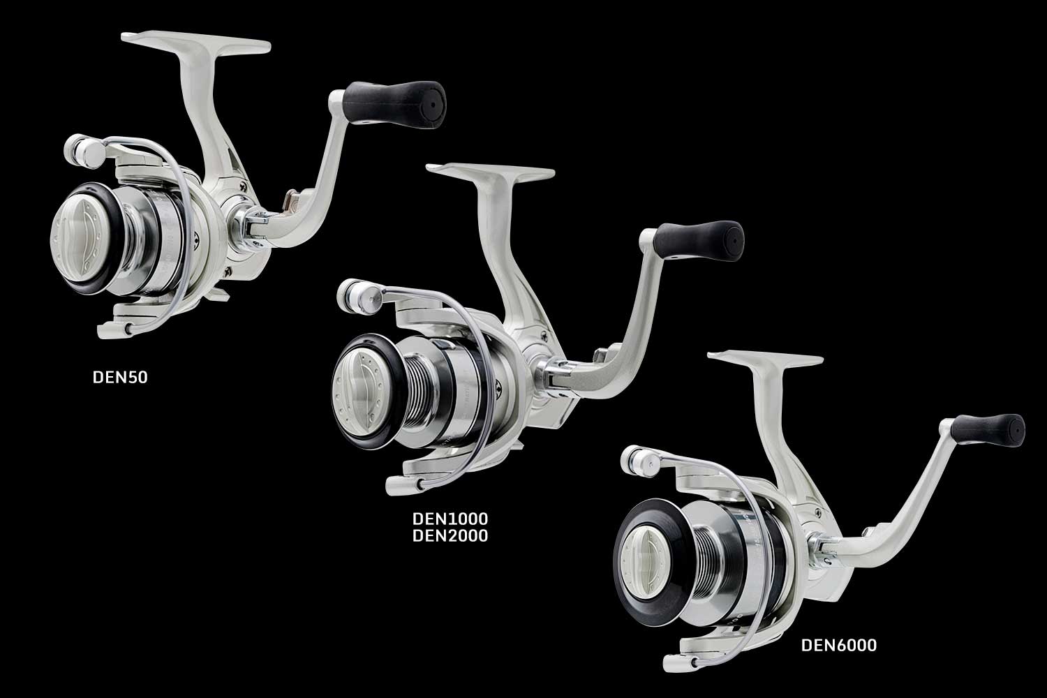 Denali Lite Spinning Reel 5.2:1 Sizes 50 1000 2000 6000 Lightweight Bass Trout