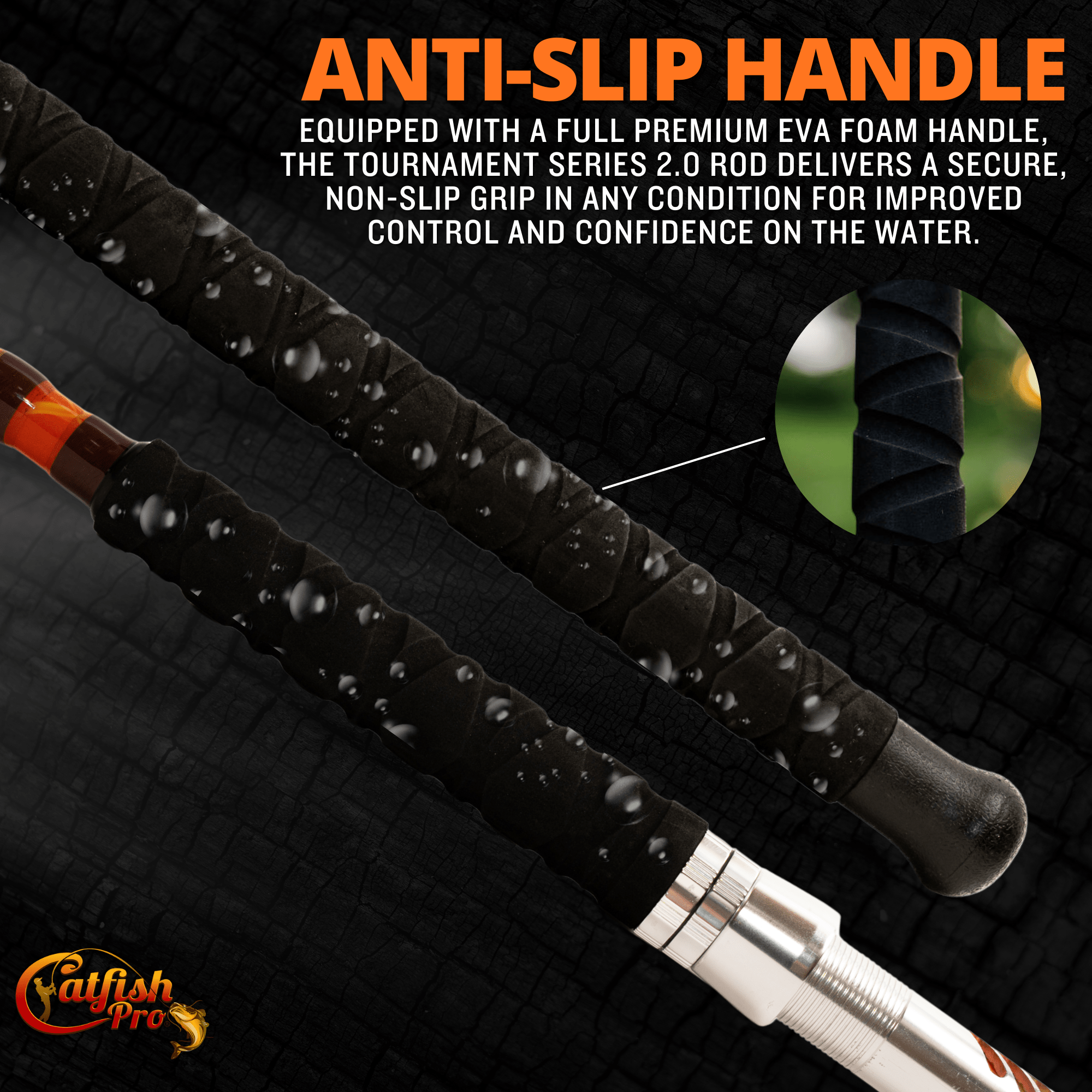 Catfish Pro Tournament Series 2.0 7'6" Glow-in-the-Dark Casting Rod