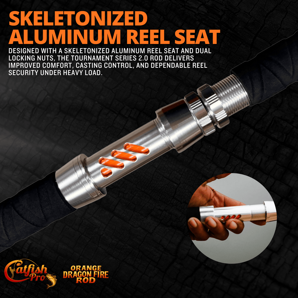 Catfish Pro Tournament Series 2.0 7'6" Glow Spinning Rod
